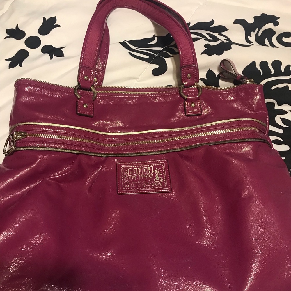 Coach purse magenta